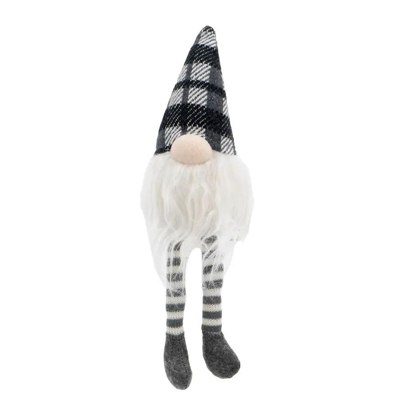 3 Pieces Sitting Gnome, Christmas Table Home Ornaments For Holiday Party Gifts - White / Gray by Unique Piece Furniture