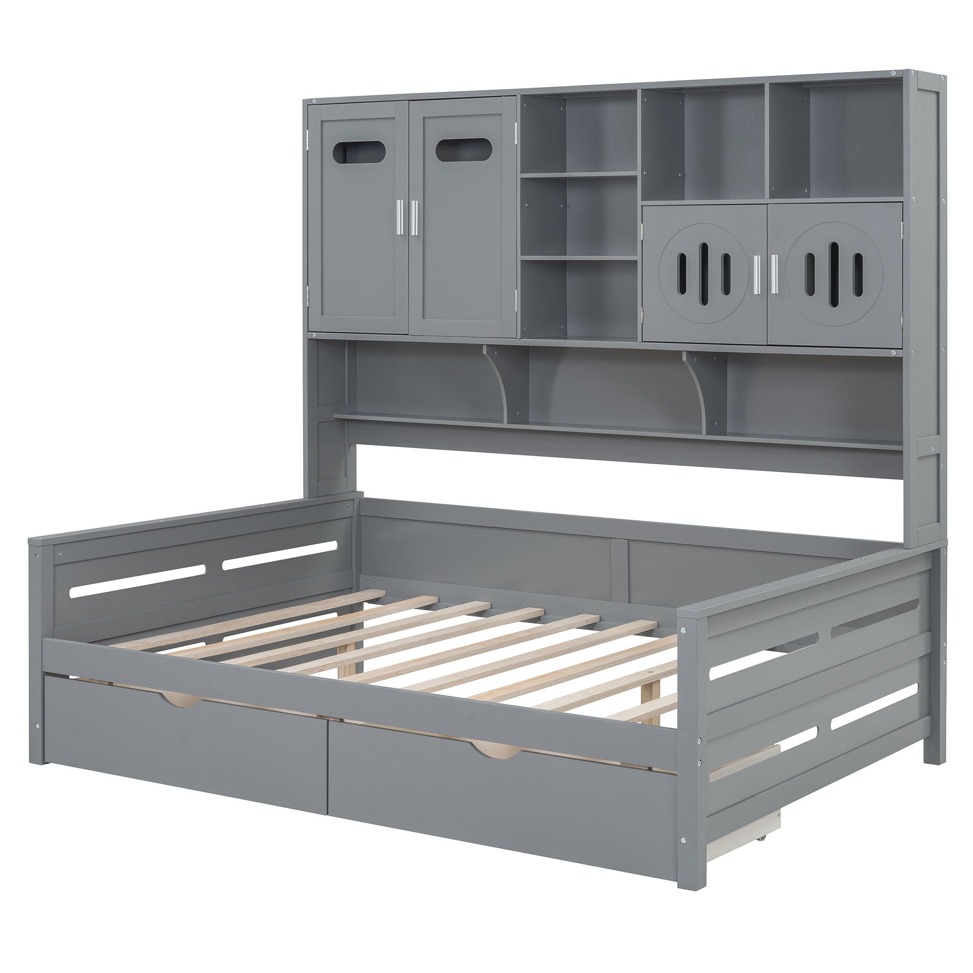 Daybed With All-In-One Cabinet And Shelf by HouseOfZazla