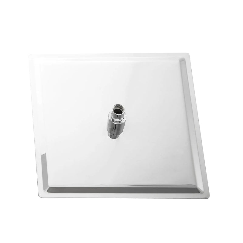 16" Square Rainfall Shower Head Fixed Wall Mount With Full Body Coverage & Self Cleaning Silicone Nozzles by HouseOfZazla