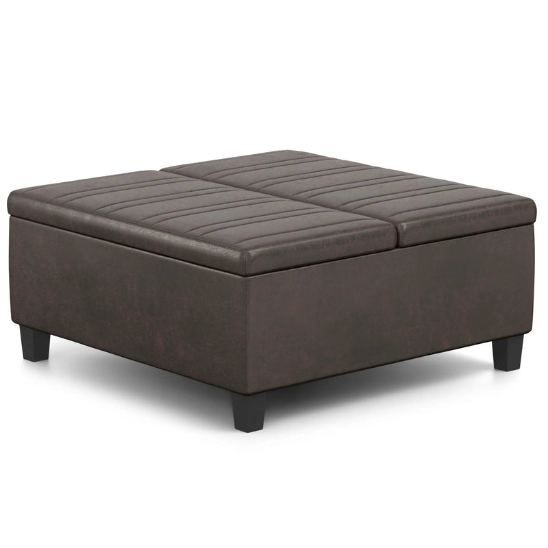 Ellis - Upholstered Coffee Table Storage Ottoman by HouseOfZazla