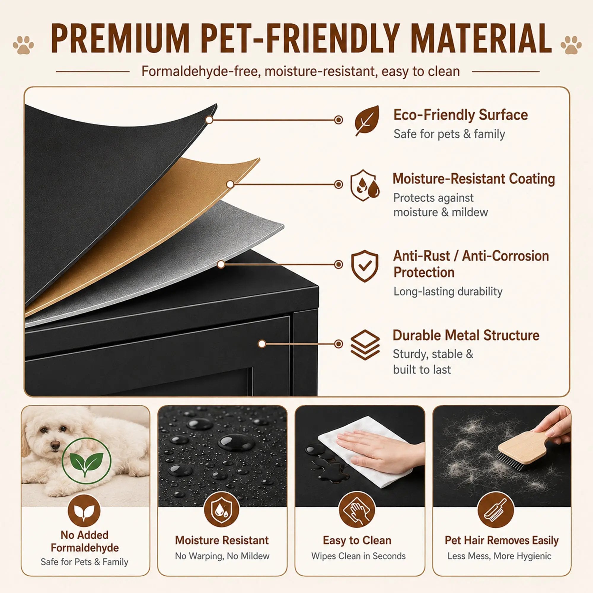58" Metal Cat Litter Box Enclosure by HouseOfZazla