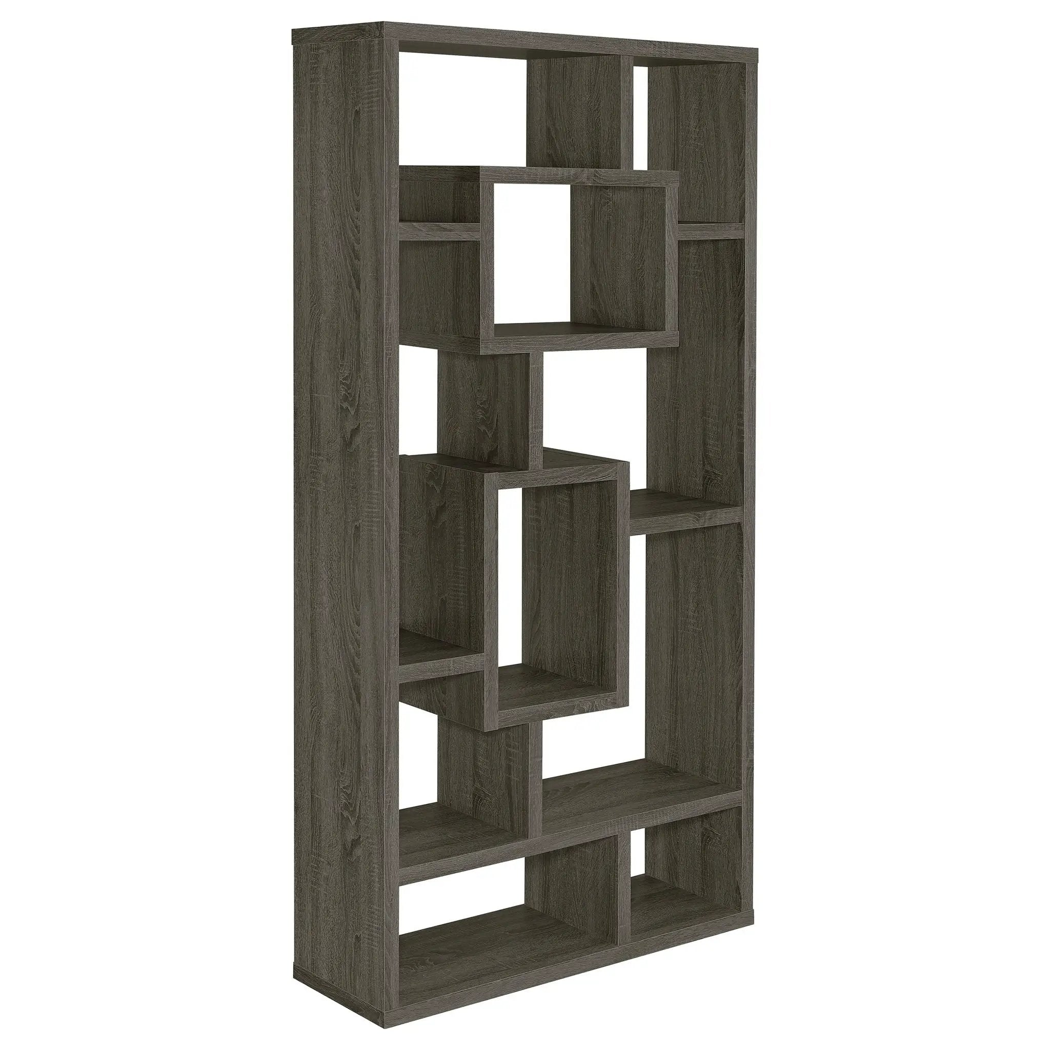 Corey 71-inch 8-shelf Bookshelf Weathered Grey by Unique Piece Furniture