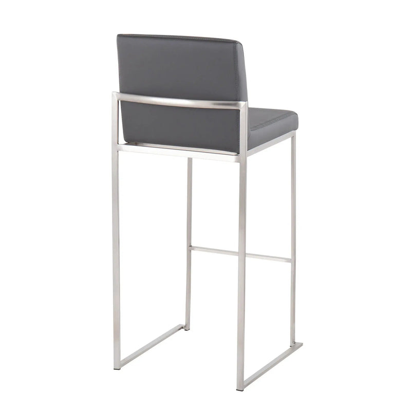 Fuji - Contemporary And Modern Elegance High Back Barstool by HouseOfZazla