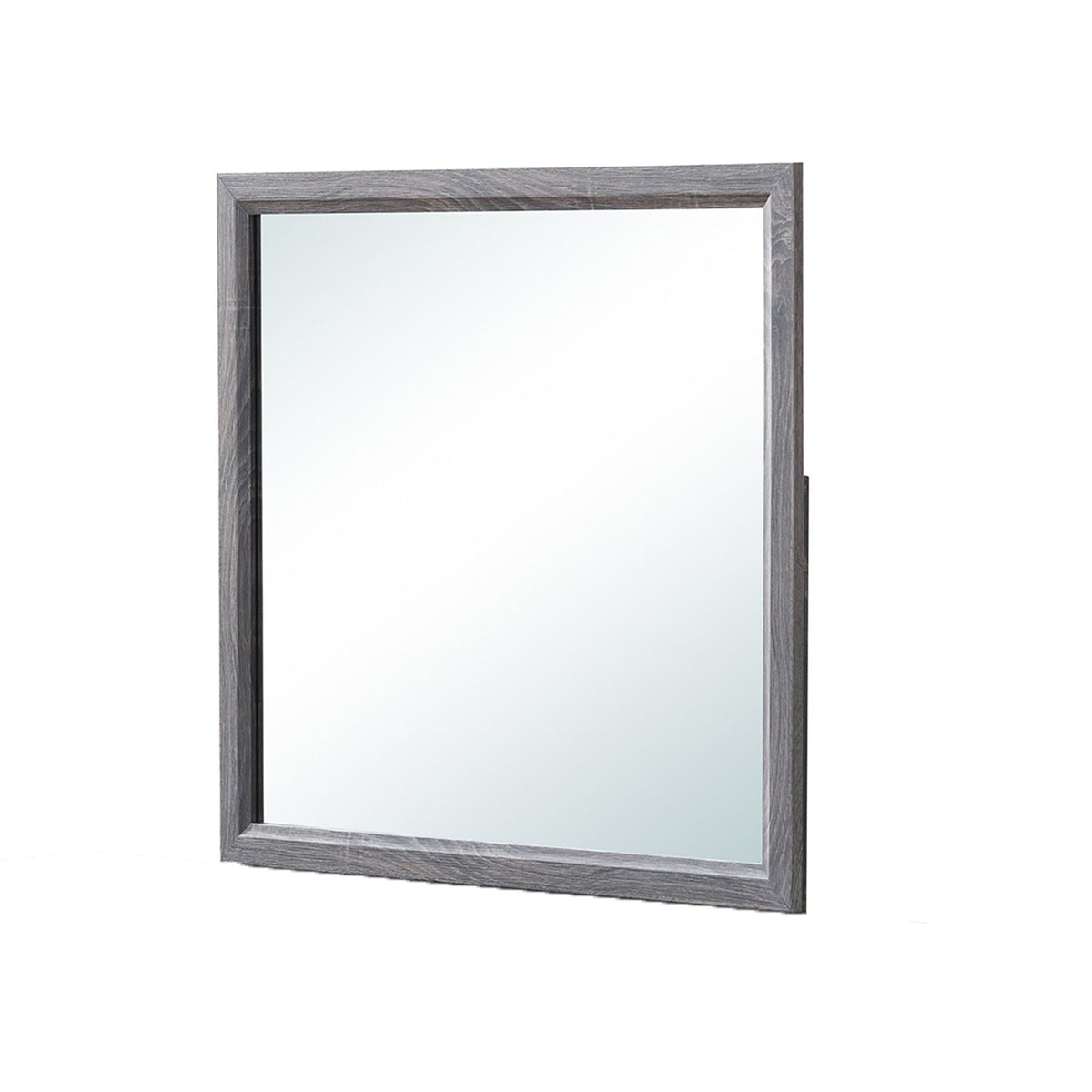 Mirage Mirror with Wood Trim - Dark Gray or White, photo 10 of 10