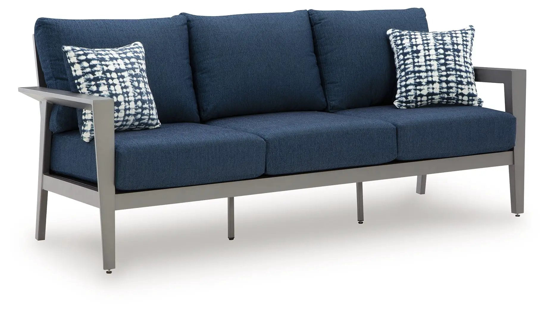 Gali - Sofa / Chairs / Table Set (Set of 4) - Gray / Blue by Unique Piece Furniture