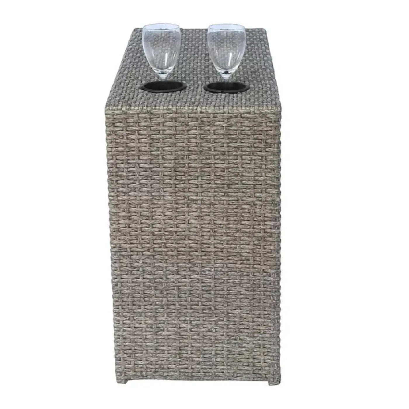 2 Person Wicker Conversation Set With Cushions, Weather Resistant by HouseOfZazla