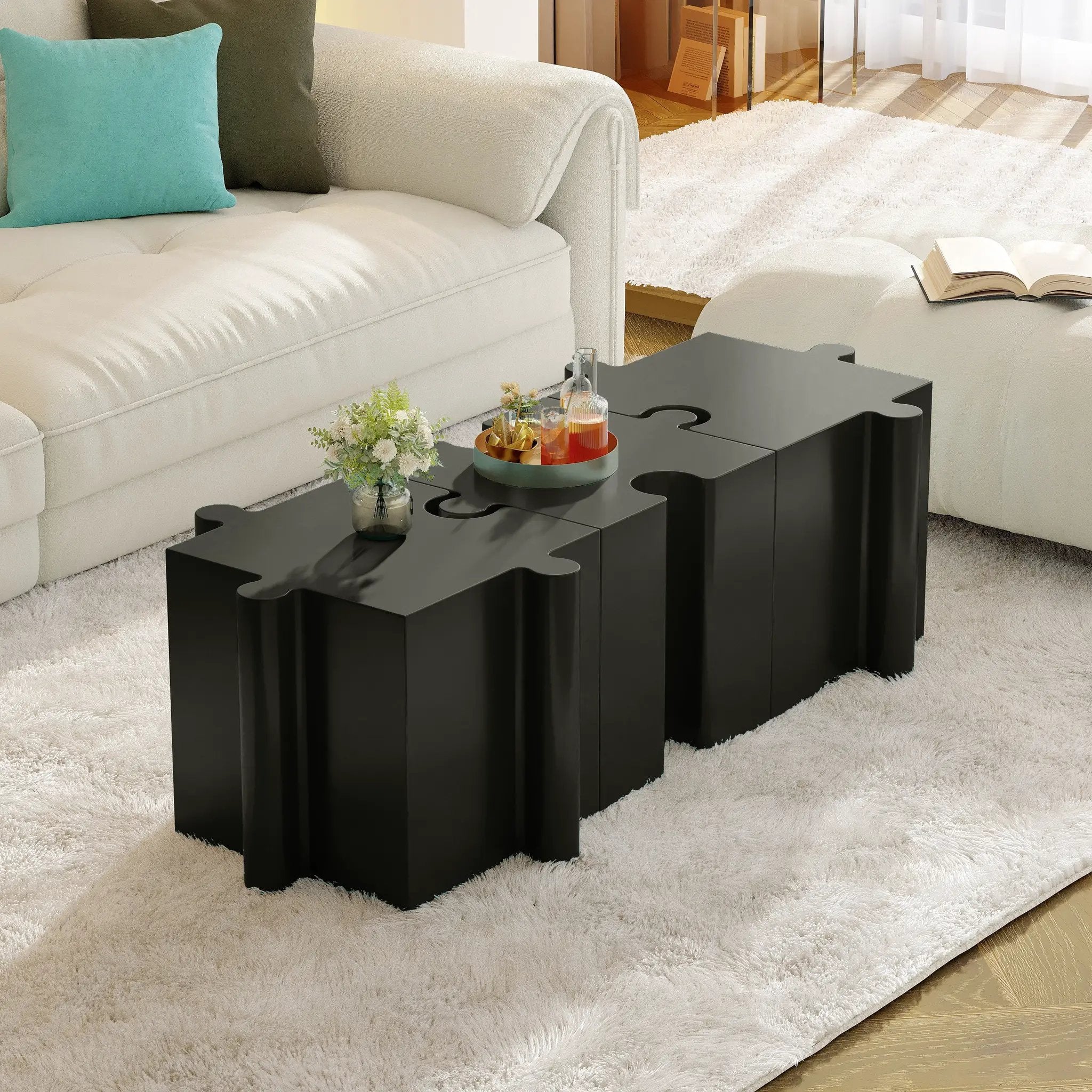 3-Piece Artistic Puzzle Table Set by HouseOfZazla