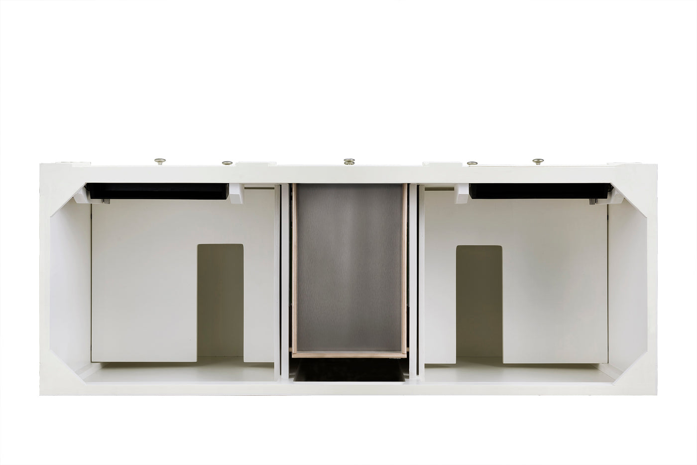 James Martin Bristol 60" Double Bathroom Vanity, Bright White by James Martin