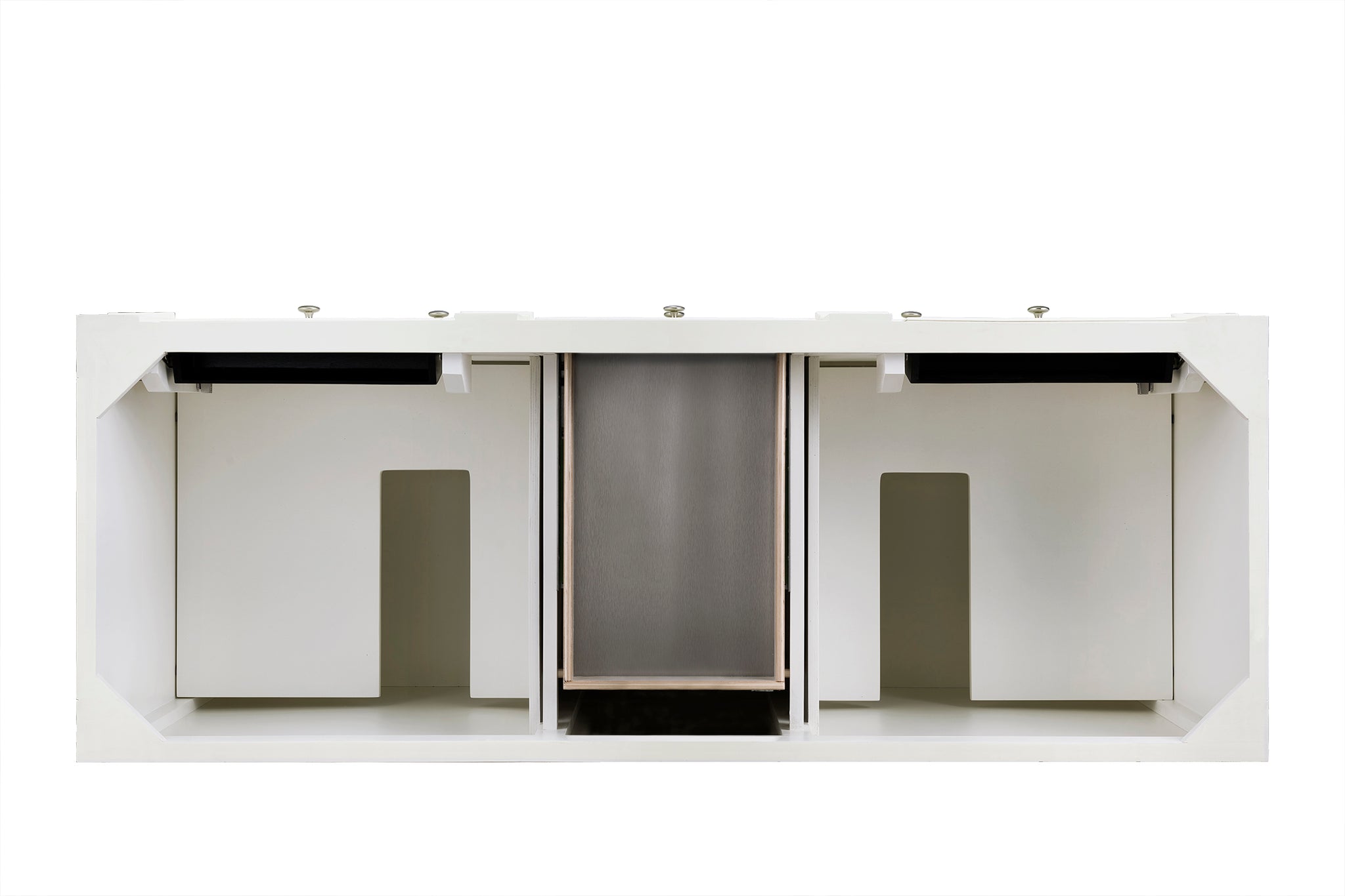 James Martin Bristol 60" Double Bathroom Vanity, Bright White by James Martin