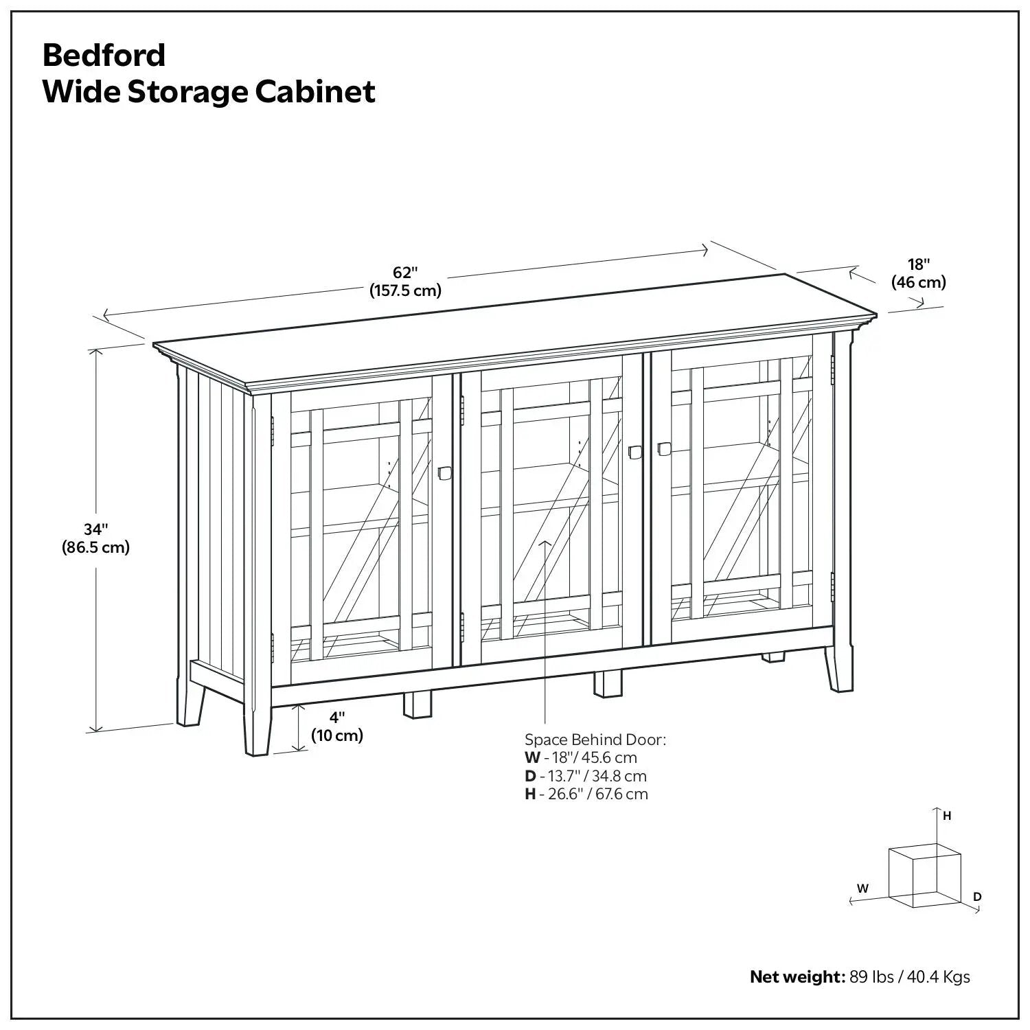 Bedford - Storage Cabinet With Adjustable Shelves - Brown by HouseOfZazla