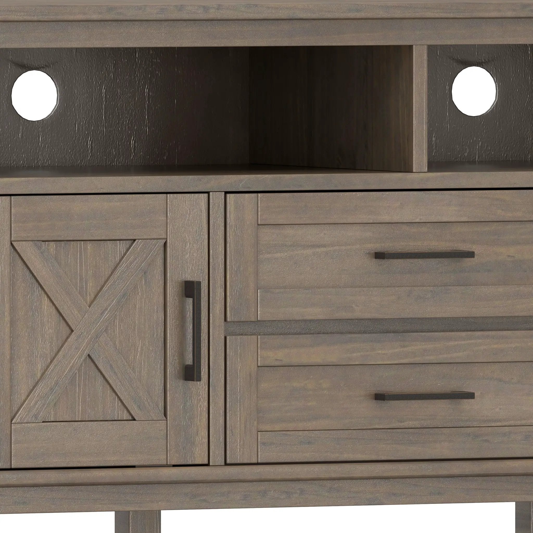 Ela - TV Media Stand - Smoky Brown by Unique Piece Furniture