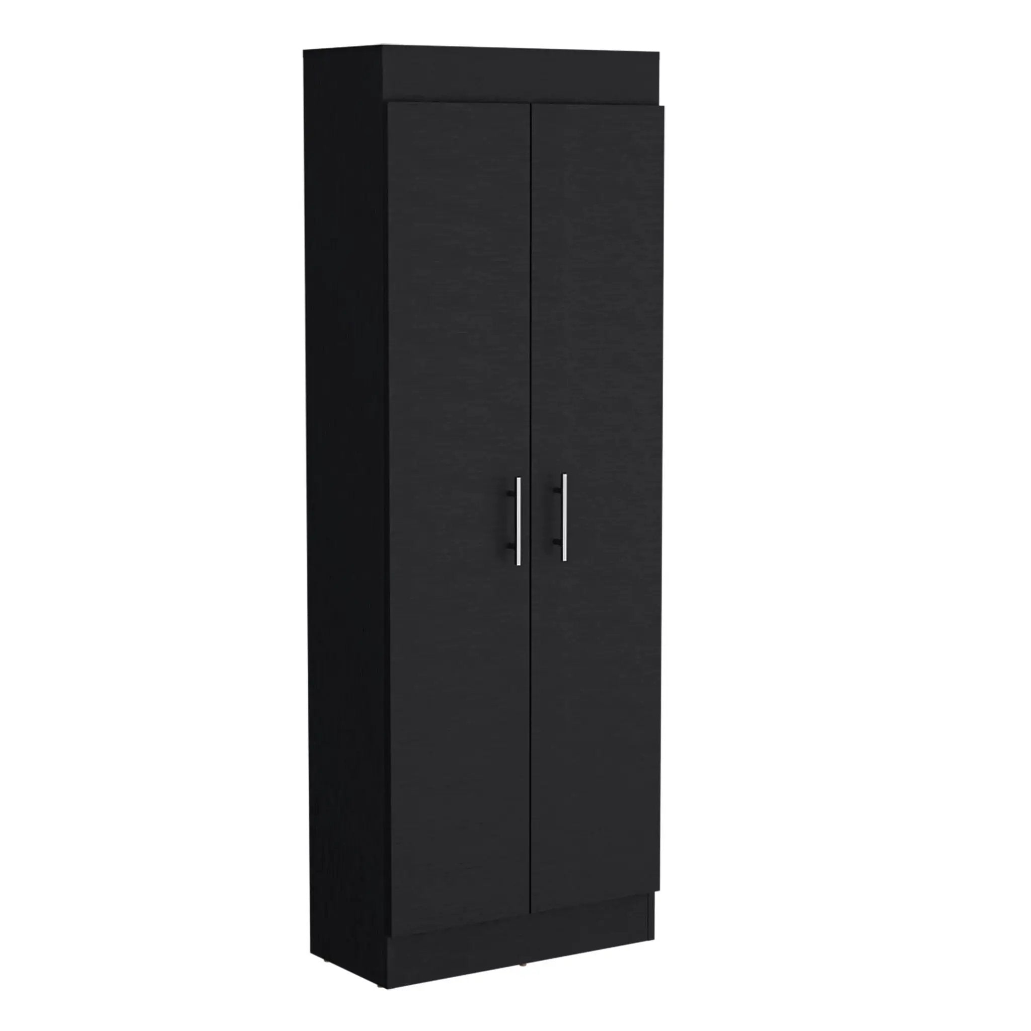Clinton - Pantry Cabinet Kitchen Storage - Black by HouseOfZazla