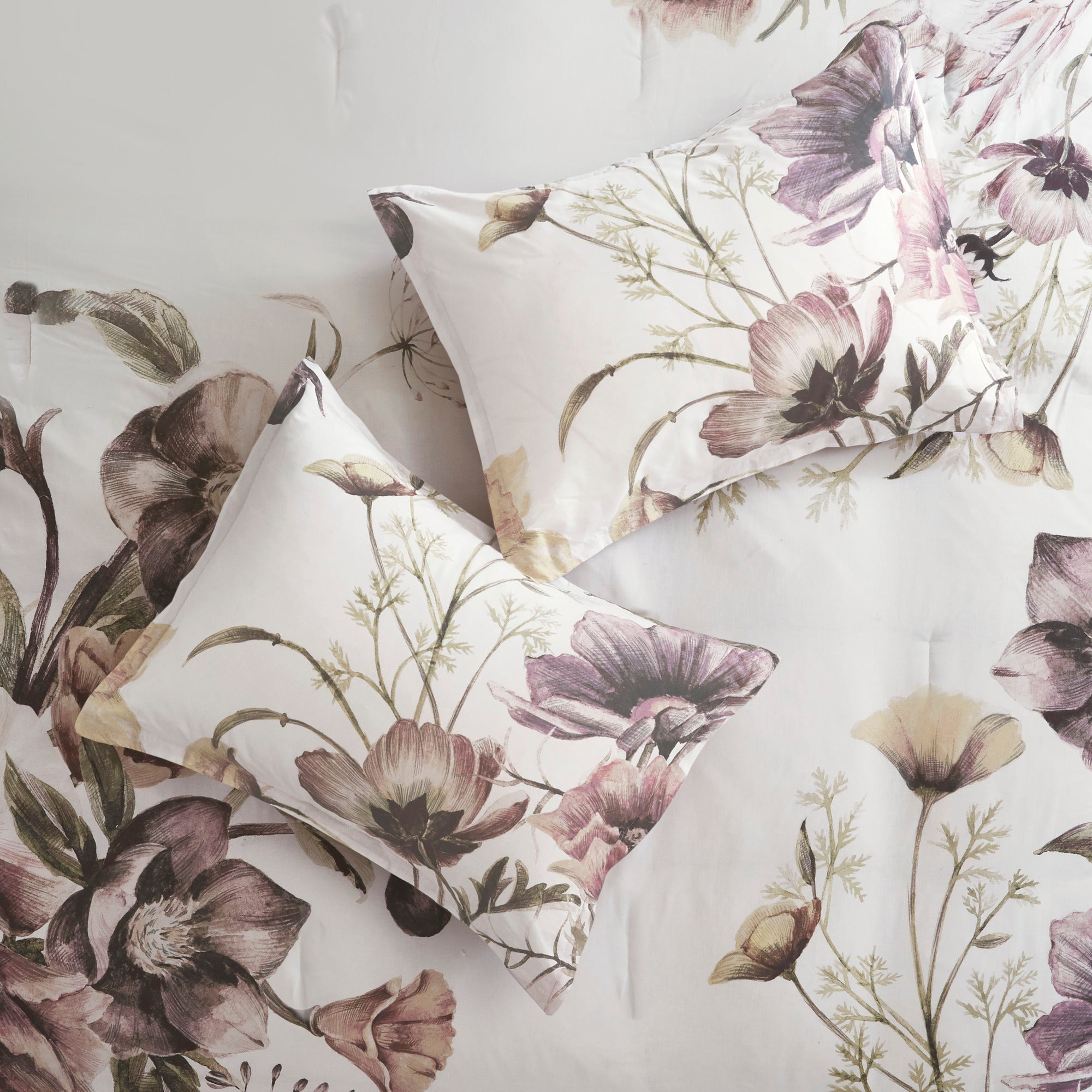 8 Piece Cotton Printed Comforter Set Blush Queen by HouseOfZazla