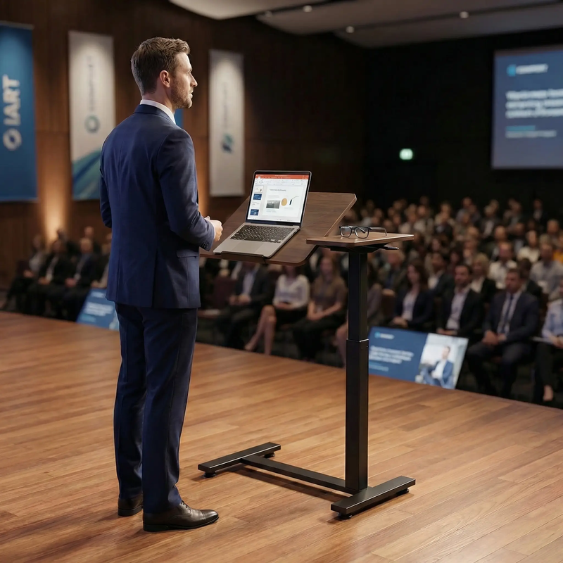 Mobile Adjustable Standing Desk by HouseOfZazla