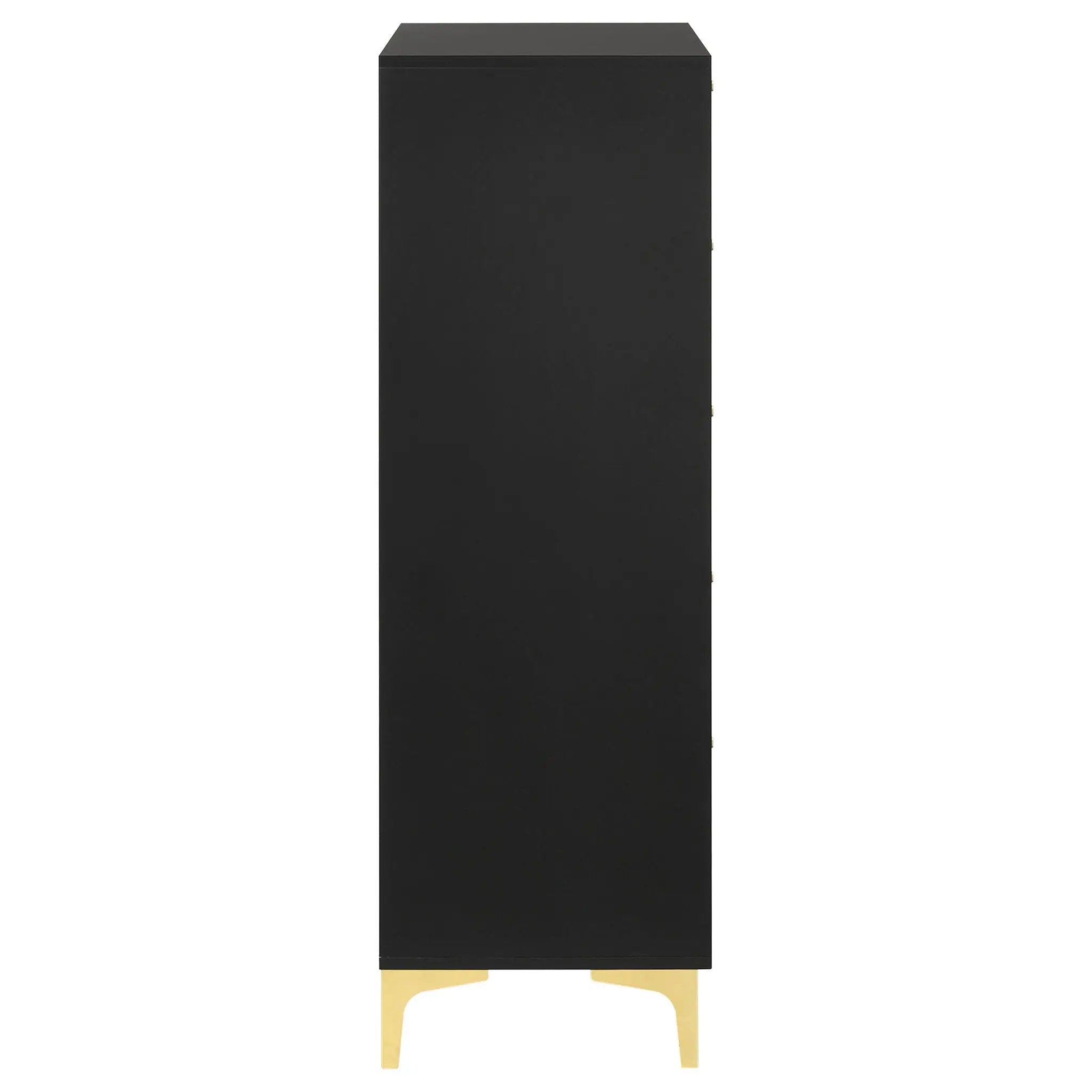 Kendall 5-drawer Bedroom Chest Black by Unique Piece Furniture