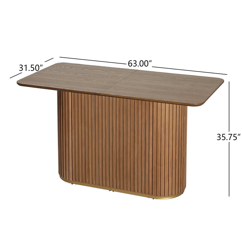 63"L Counter Table - Light Ash by HouseOfZazla