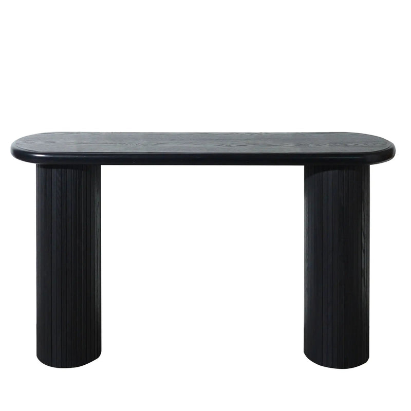 Fluted Cylinder Console Table - Black by Unique Piece Furniture