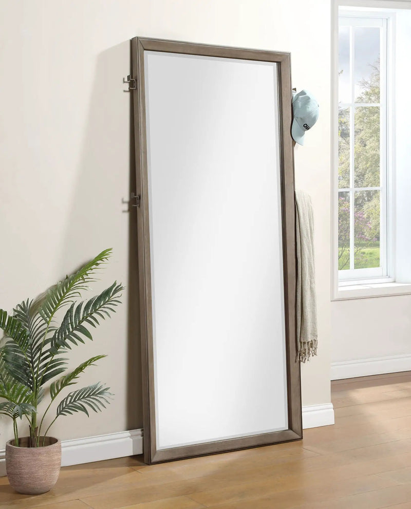 Durango 80-inch Standing Floor Mirror Washed Oak by Unique Piece Furniture