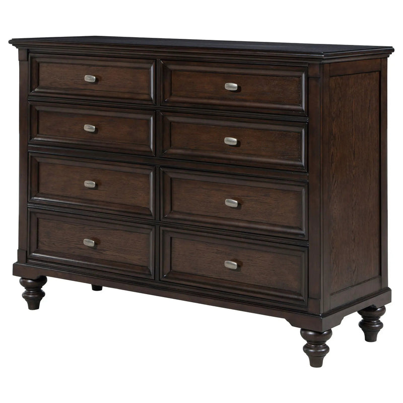 Andover 8-drawer Dresser Cabinet Dark Oak by Unique Piece Furniture