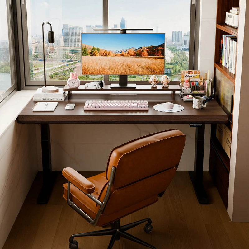 Solid Rubberwood Electric Standing Desk by HouseOfZazla