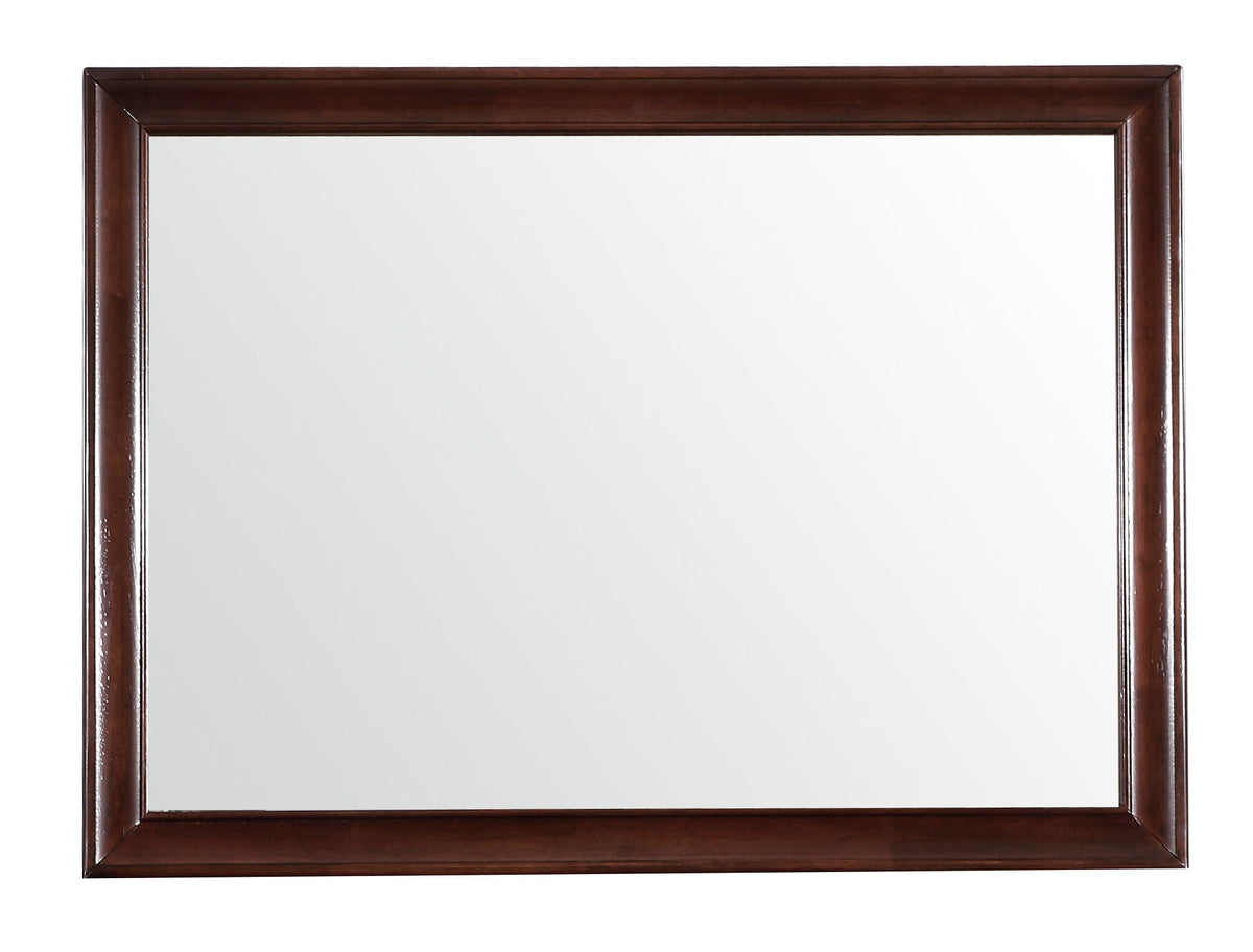 LaVita Mirror with Contemporary Frame - Light Brown or Dark Brown, photo 13 of 15