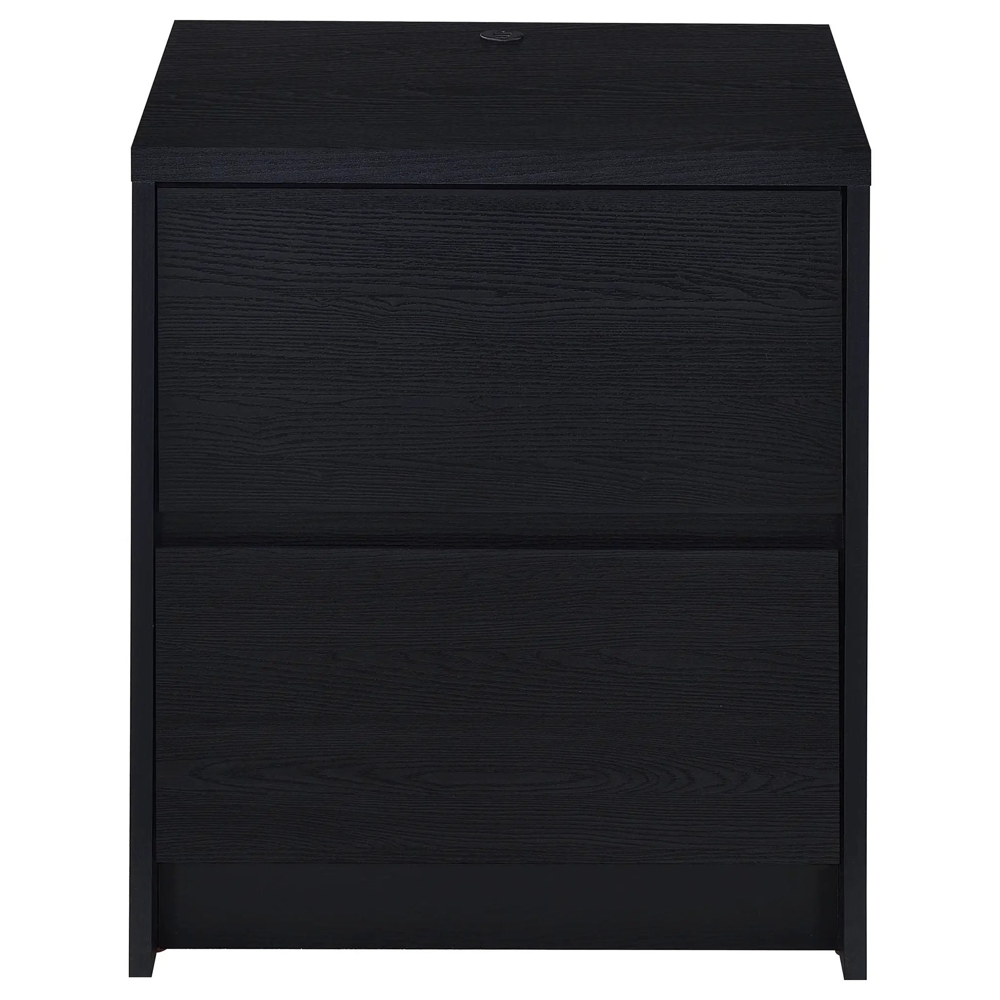 Westpark 2-drawer Nightstand LED Lights and USB Black by Unique Piece Furniture