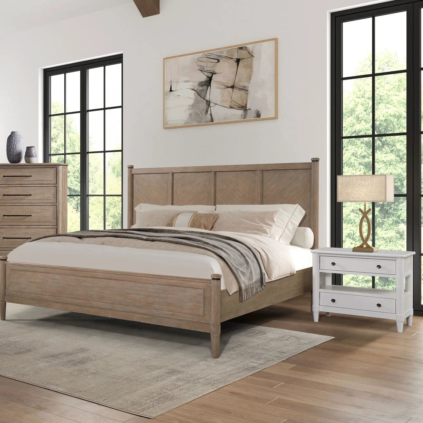 Open Nightstand With 2 Drawers by HouseOfZazla