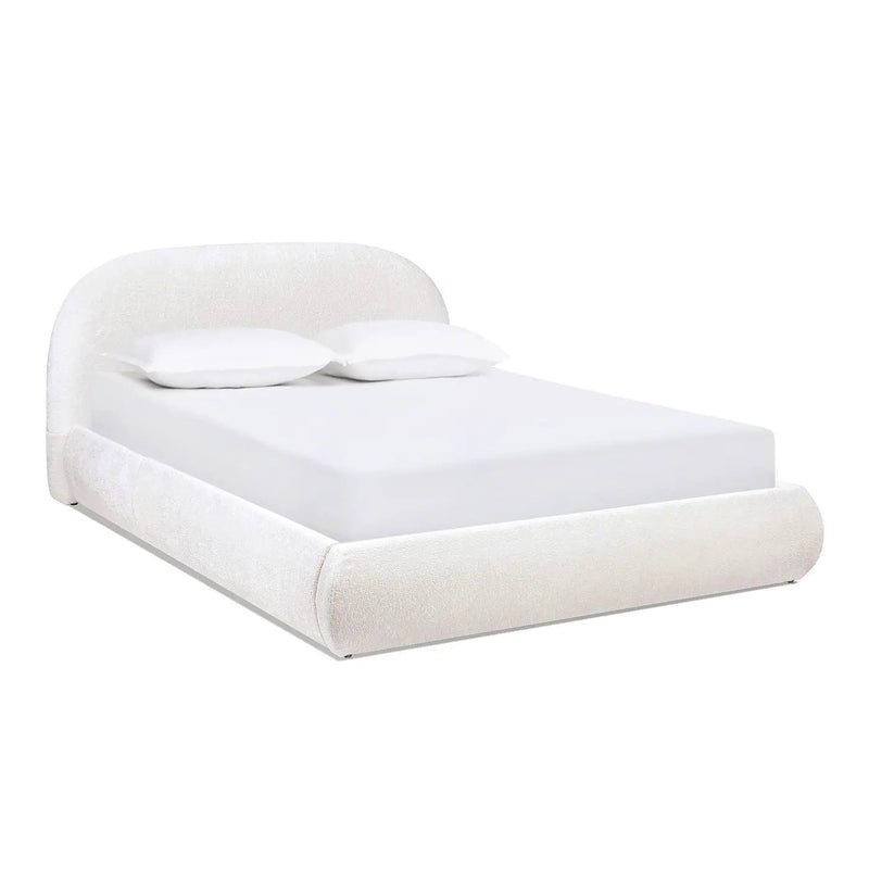 Archie Puffy Grounded - Upholstered Platform Bed by HouseOfZazla