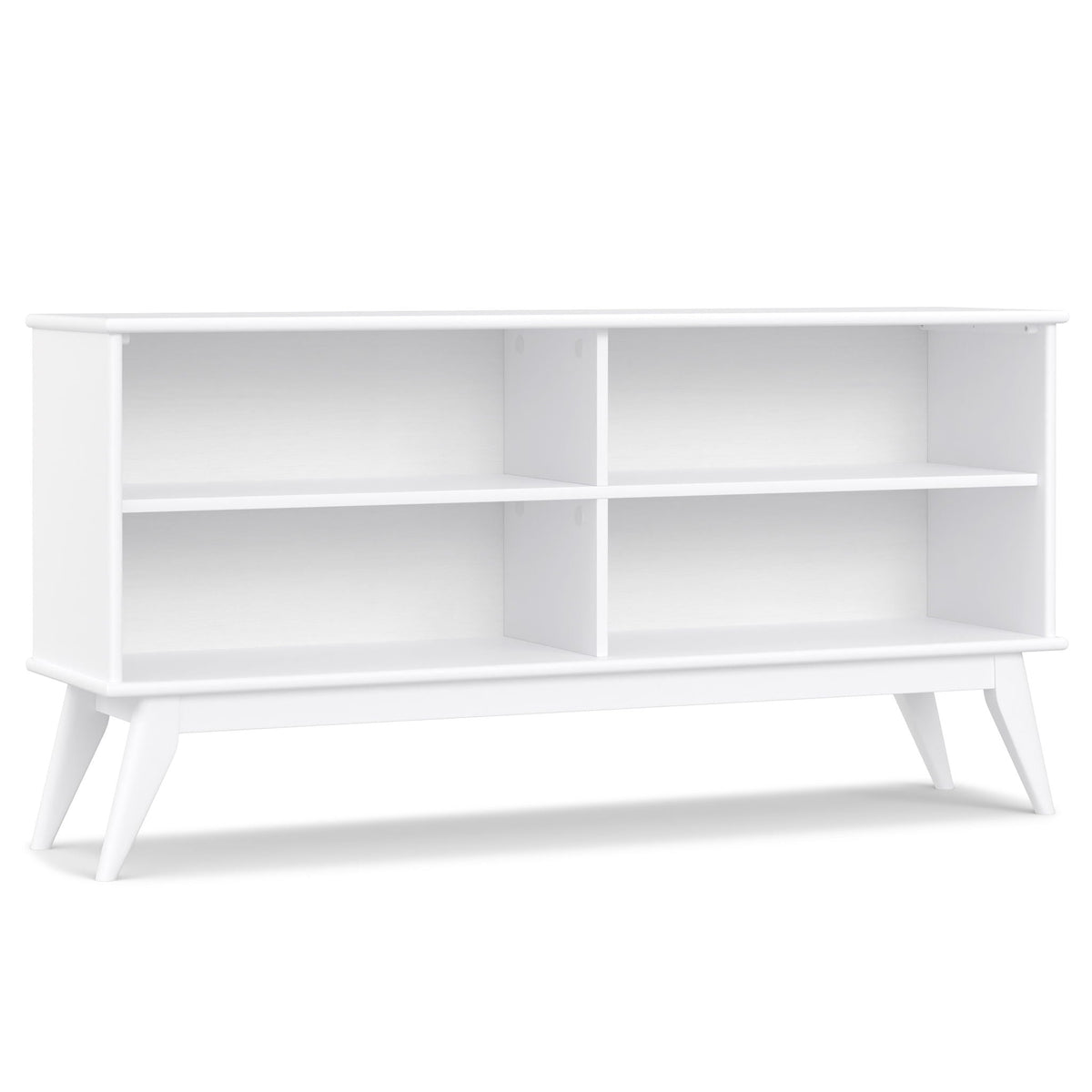 Handcrafted Low Bookcase with Open Cube Shelves - Multiple Finishes, photo 5 of 40