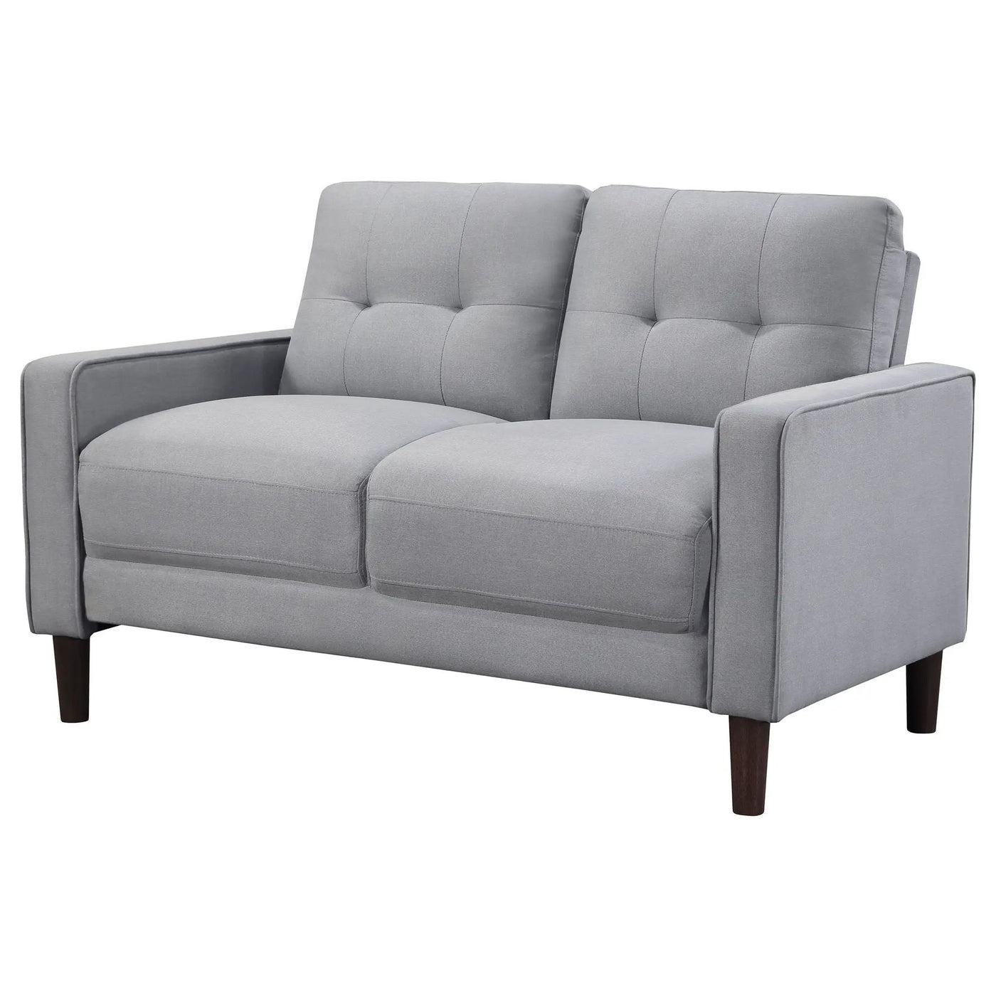 Harvey - Tufted Loveseat With Track Arm Design by HouseOfZazla