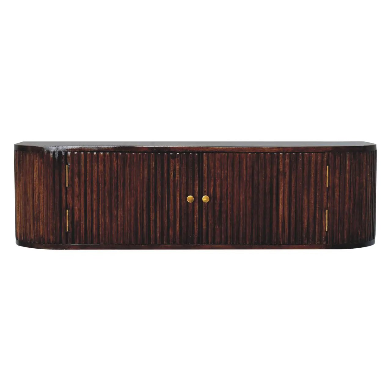 Solid Wood Chunky Chestnut Floating Bedside Table by HouseOfZazla