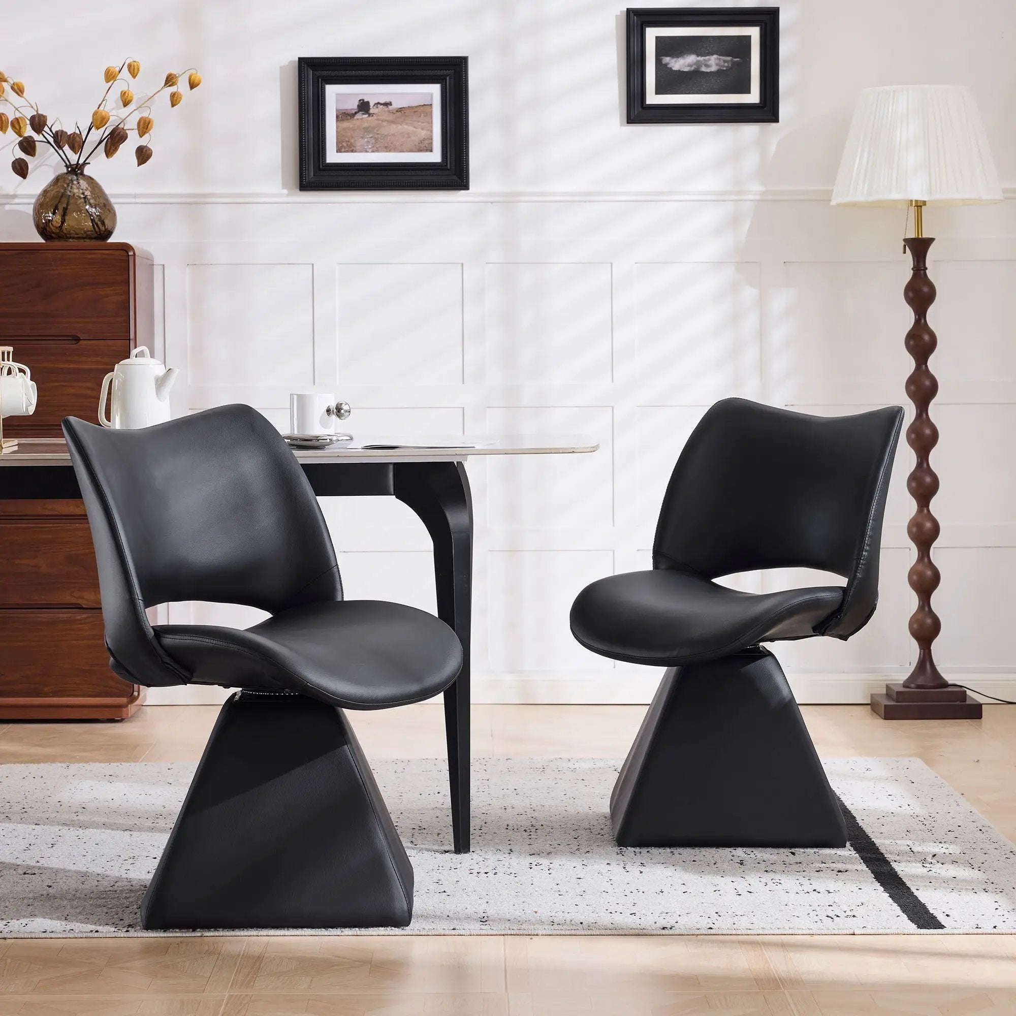 Modern Swivel Dining Chair With High Back by Unique Piece Furniture