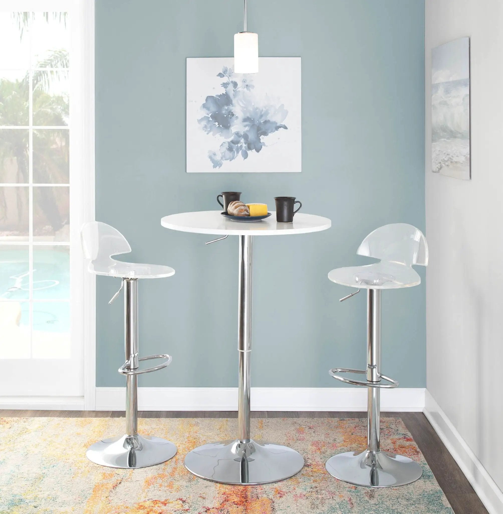 Elia - Contemporary Adjustable Bar Table by Unique Piece Furniture