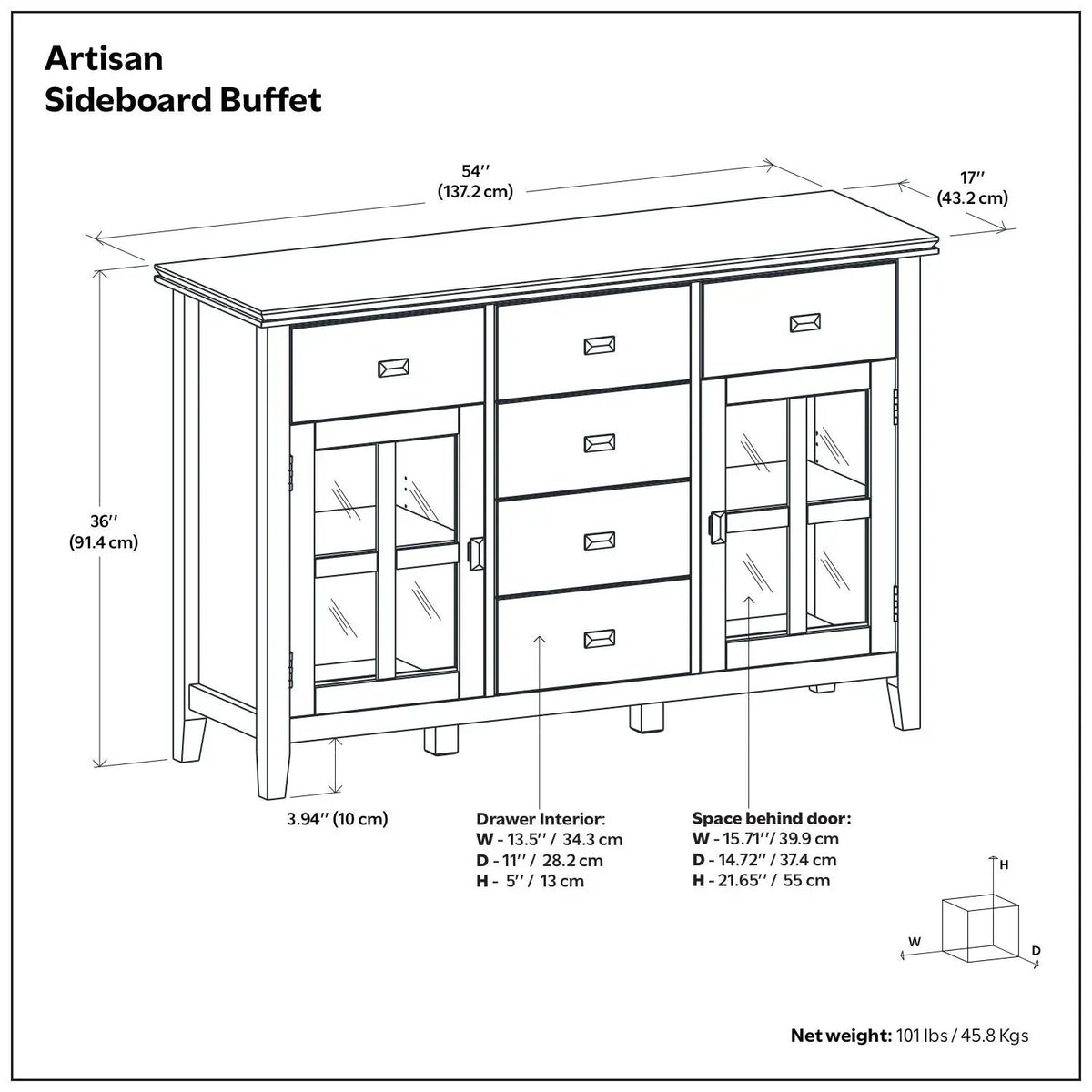 Artisan - Handcrafted Sideboard Buffet, photo 26 of 30