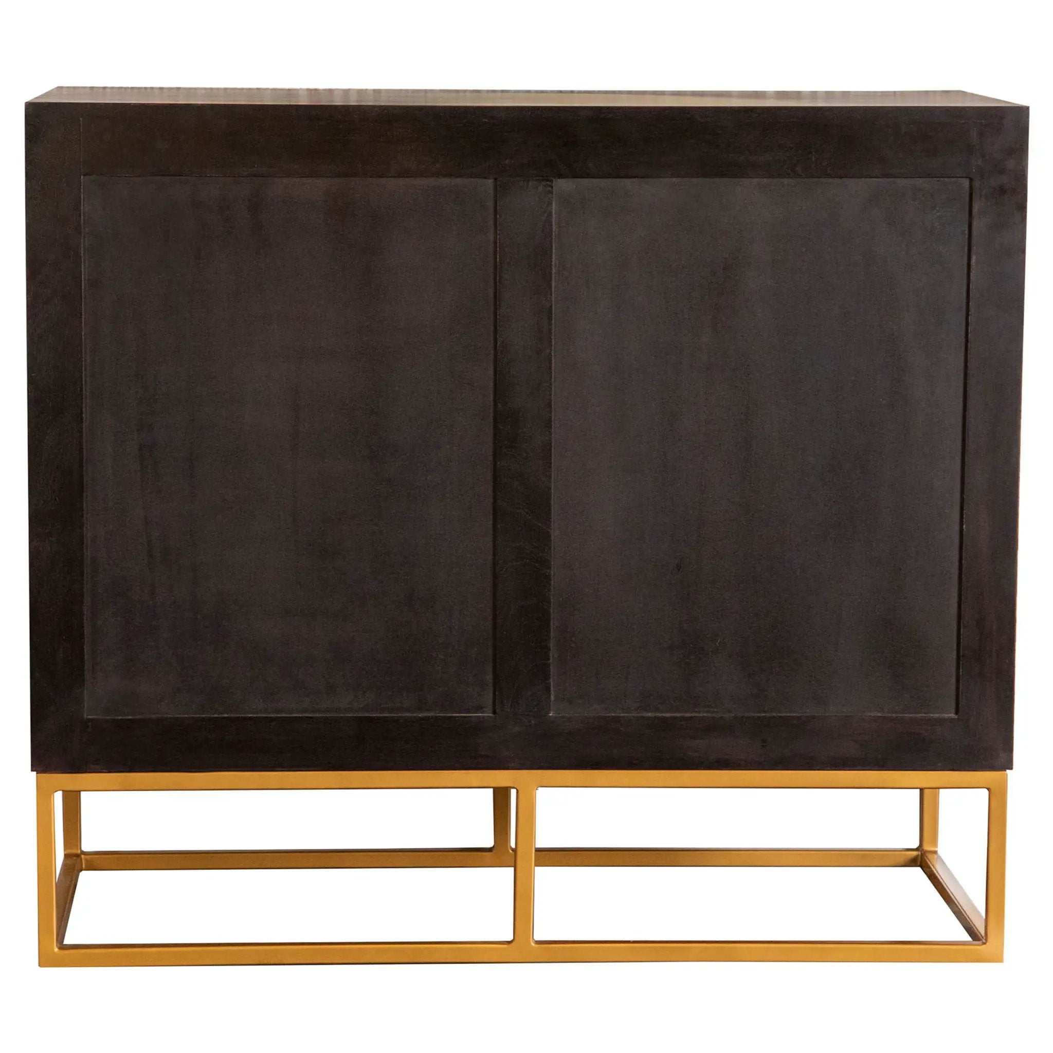 Zara 2-door 40-inch Wood Accent Storage Cabinet Black Walnut by Unique Piece Furniture