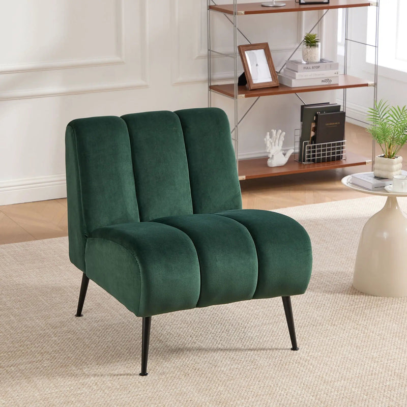 Upholstered Armless Chair For Living Room by Unique Piece Furniture