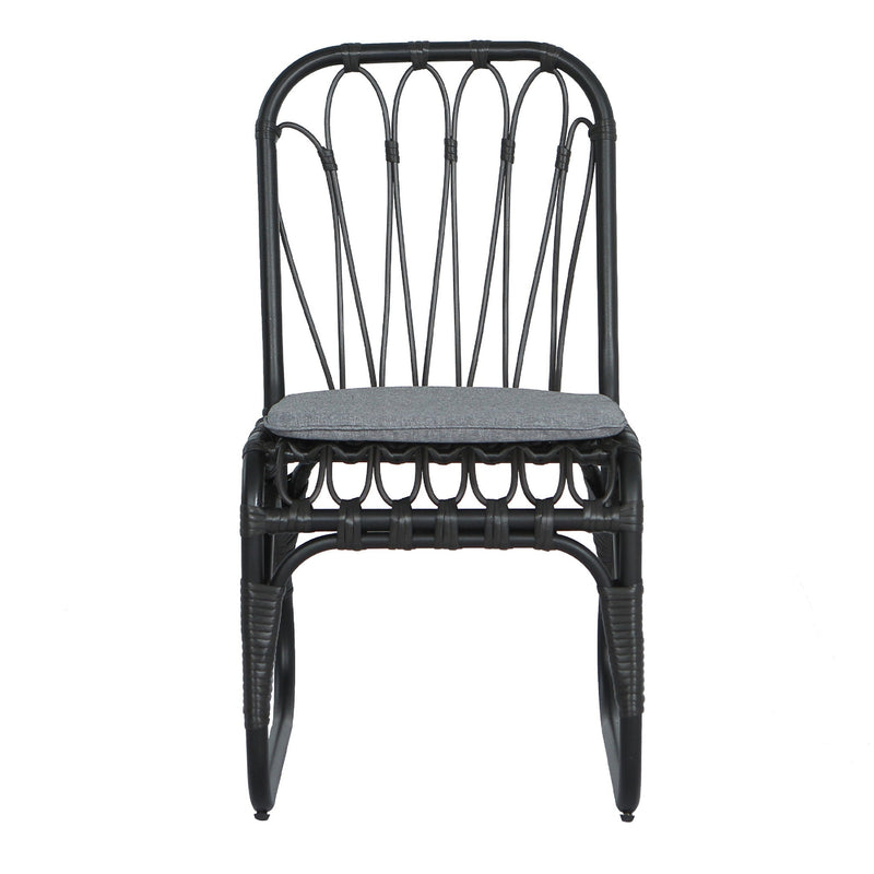 Outdoor Wicker Dining Chairs With Washable Cushions (Set of 2) by HouseOfZazla