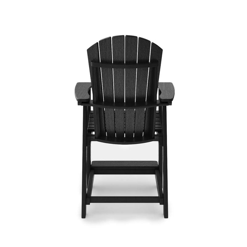 Adirondack Style Counter Chair Stylish HDPE Poly Lumber For Dining, Patio, And Garden Comfort by Unique Piece Furniture