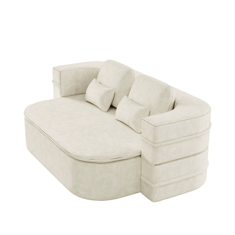 2 In 1 Foldable Sofa Bed With Multi Functional Blanket, Floor Lounge Sofa by HouseOfZazla