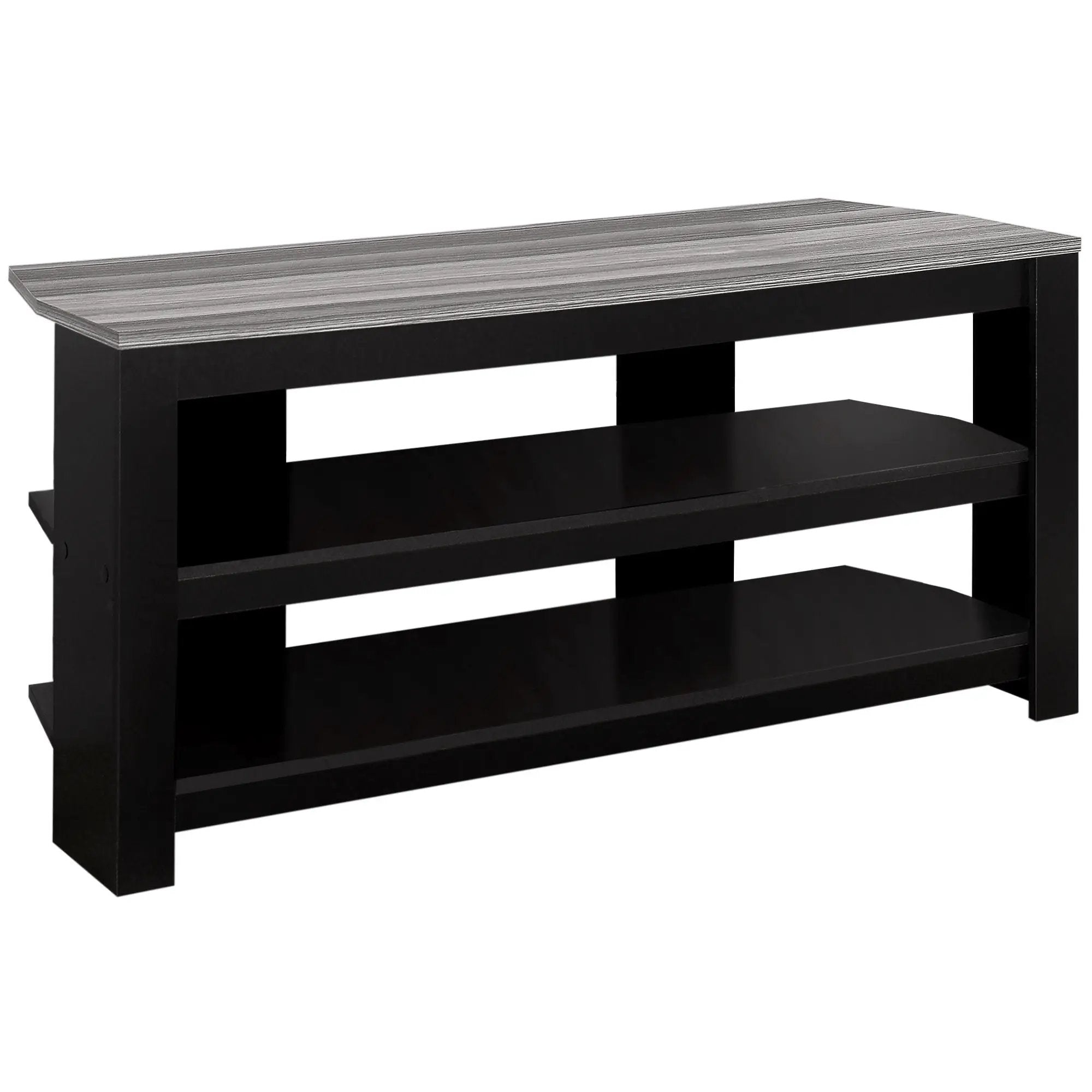 TV Stand Console Media Entertainment Center with 3 Storage Shelves by HouseOfZazla