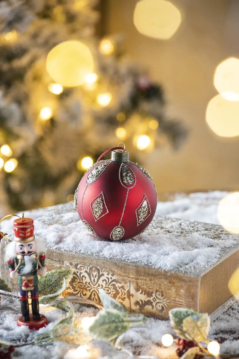 Christmas Ball, Decorative Hanging Ball Christmas Tree Ornaments For Holiday Decorations by HouseOfZazla
