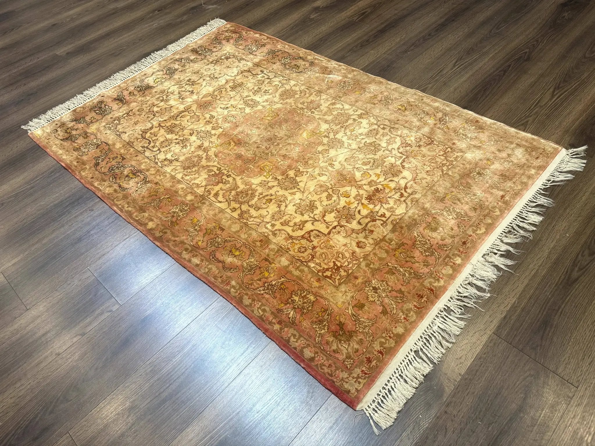 Persian Isfahan Rug 3x5 Fine 550 KPSI Kork Wool on Silk by Jewel Rugs