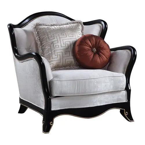 Nurmive - Chair With 2 Pillows - Beige Fabric by Unique Piece Furniture
