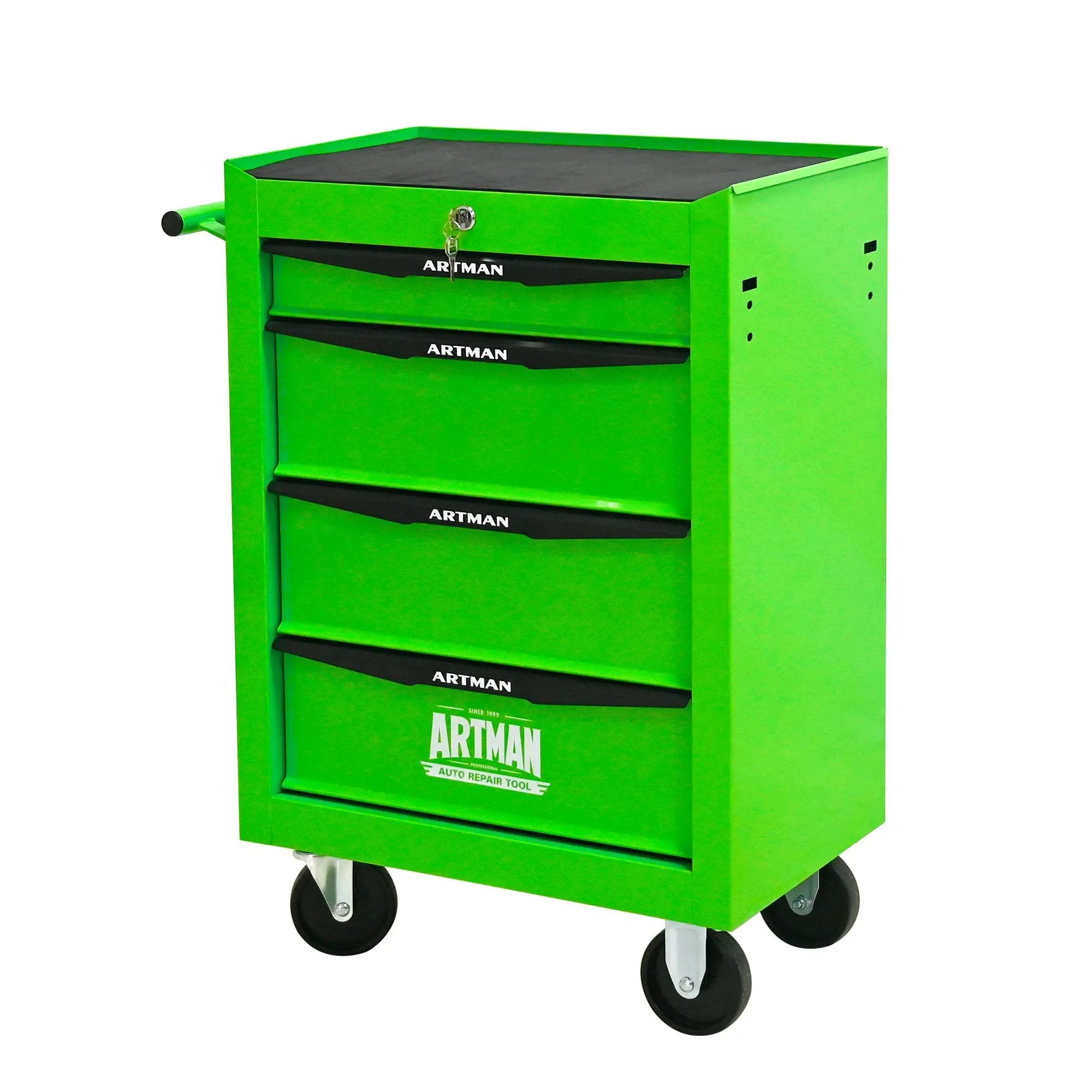 Rolling Metal Tool Chest with 4 Drawers - Green by HouseOfZazla