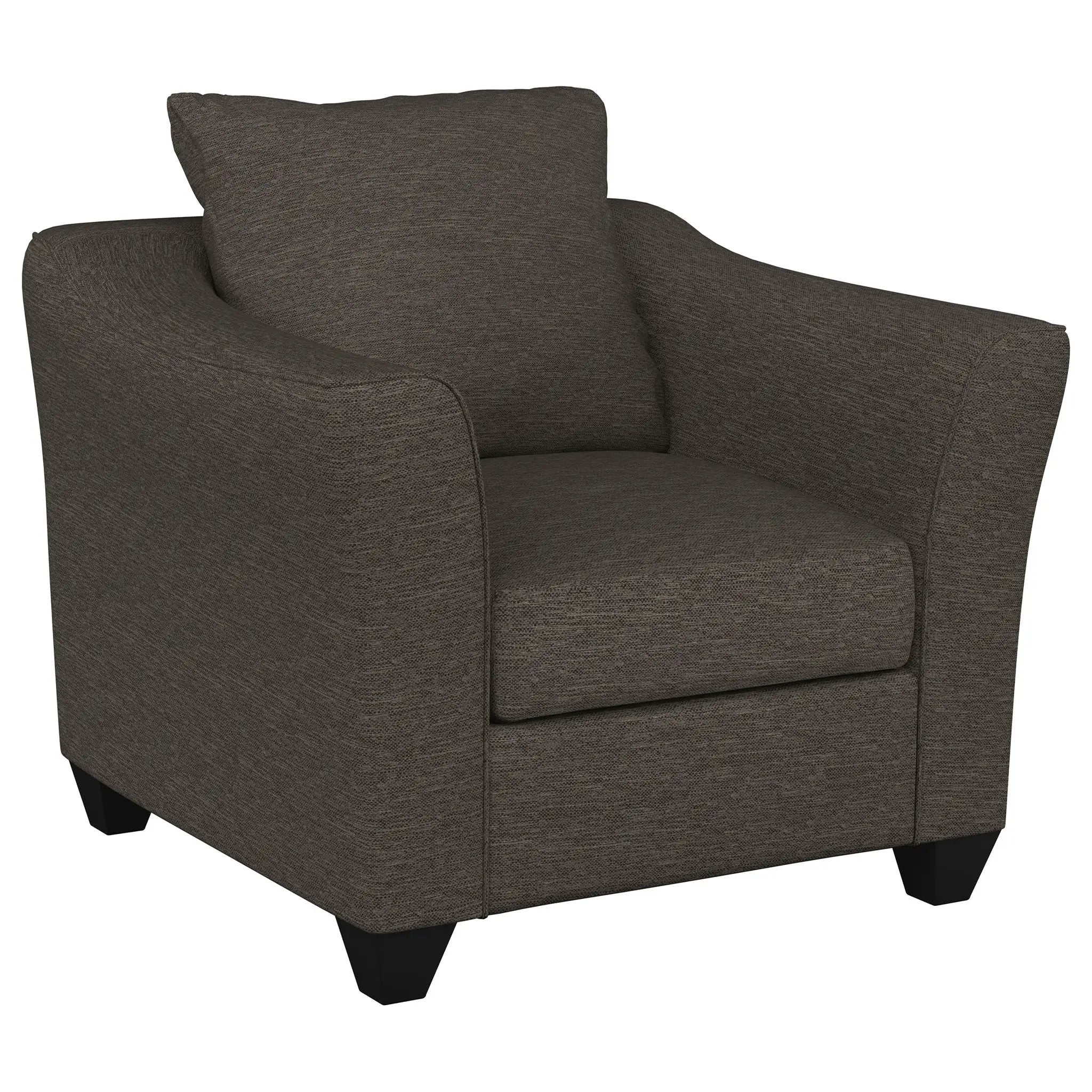 Salizar Upholstered Flared Arm Accent Chair Charcoal Grey by Unique Piece Furniture