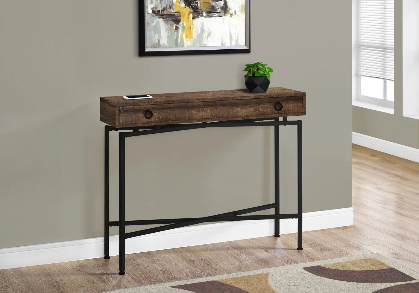 Accent Console Table For Entryway, Functional Storage Drawer by HouseOfZazla