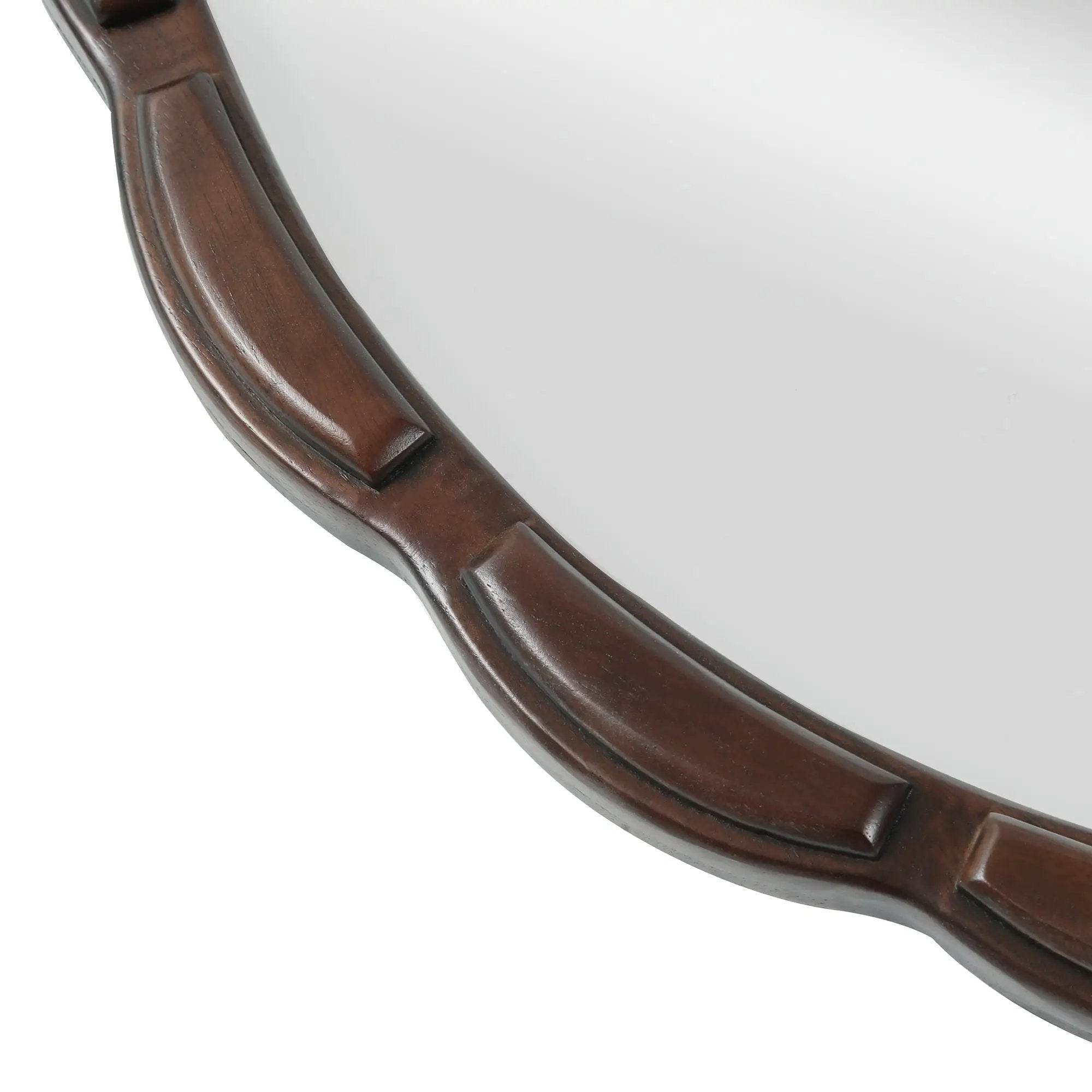 Round Wood Wall Mirror - 31.5" by HouseOfZazla