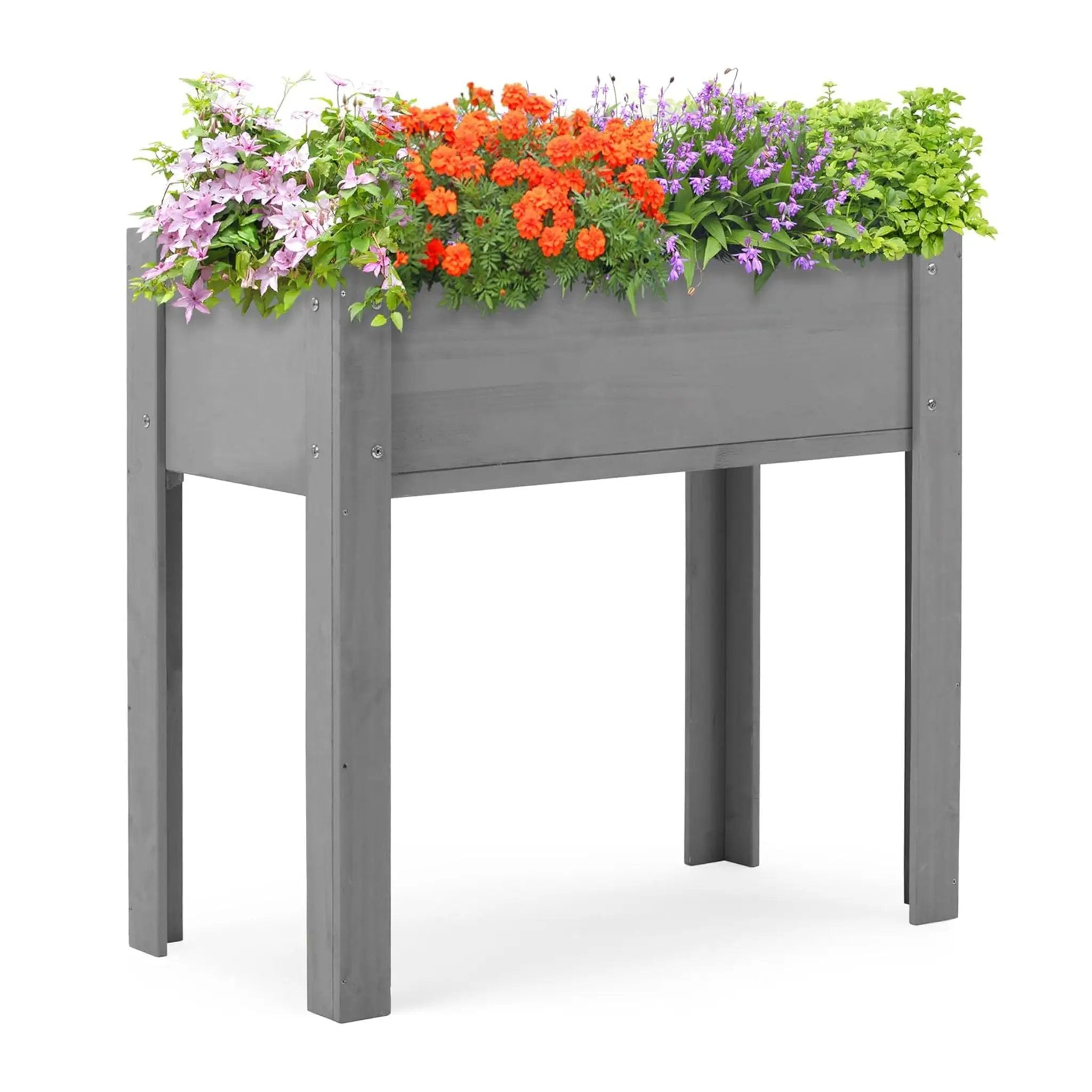 Raised Garden Bed With Legs, Elevated Planter Box For Outdoor Plants by Unique Piece Furniture