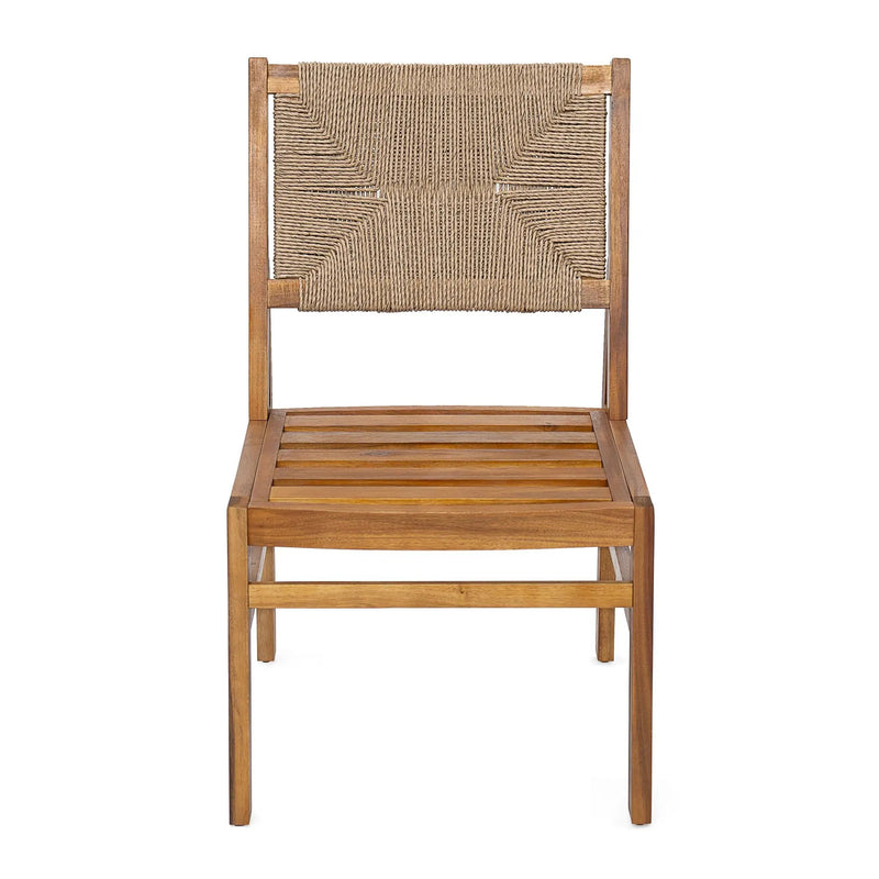 Outdoor 7 Pieces Acacia Wood Dining Set with Taiga 69 Table and Teak Finish by HouseOfZazla
