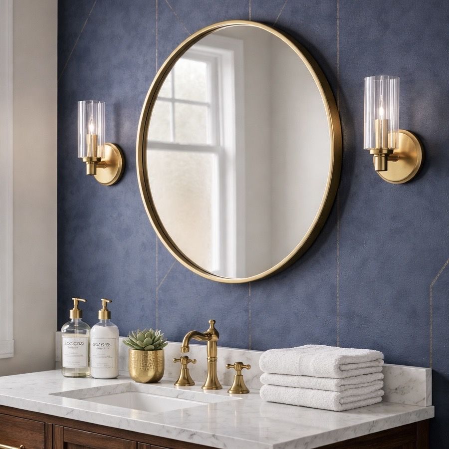 Jardin Single Light Wall Sconce With Clear Ribbed Satin - Clear / Gold, photo 6 of 8